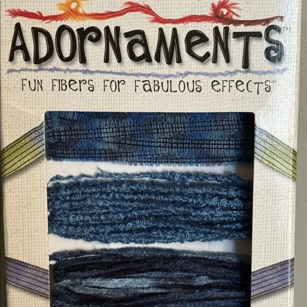 Adornments Blue Fiber Pack EK Success NWT